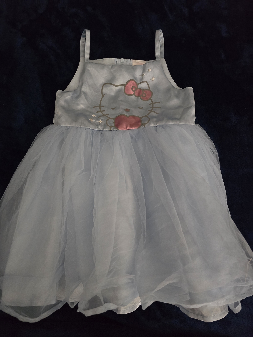 Hello Kitty Light Blue Tulle Dress Costume with Pink Accents
